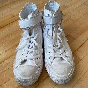 Leather Converse High Tops